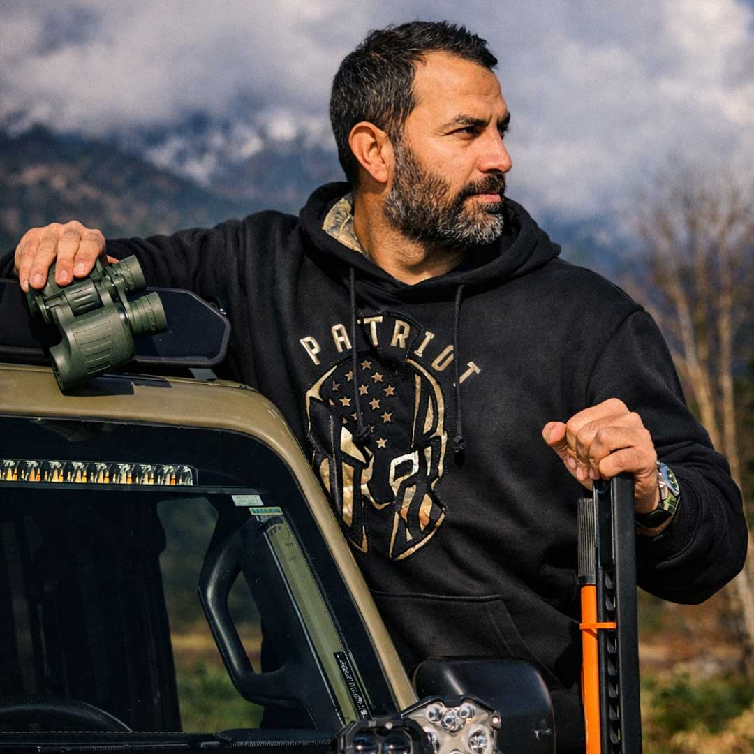 Buck Wear - Sudadera con capucha Patriot Camo