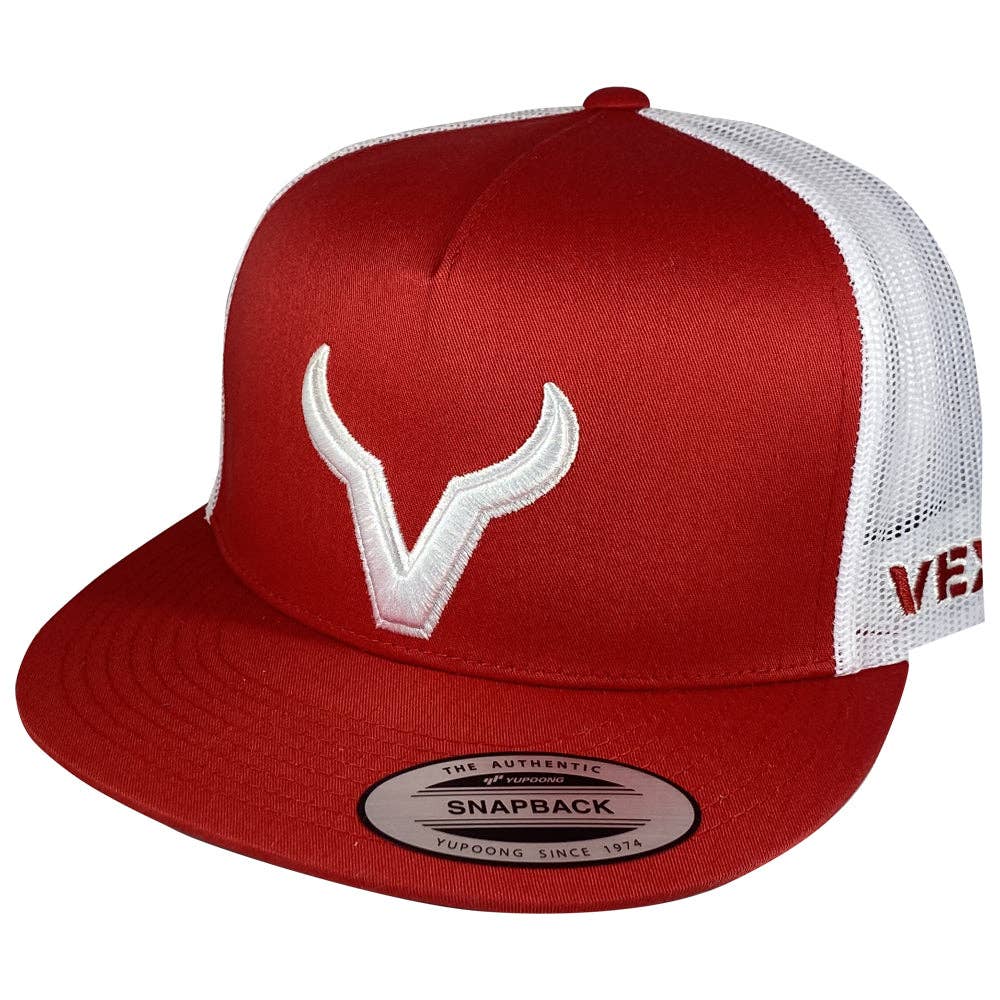 Marca Vexil - Icono blanco - Malla roja/blanca